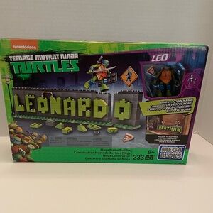 BUILD YOUR OWN NAME MEGA BLOKS Leo/Leonardo Teenage Mutant Ninja Turtles 233pc